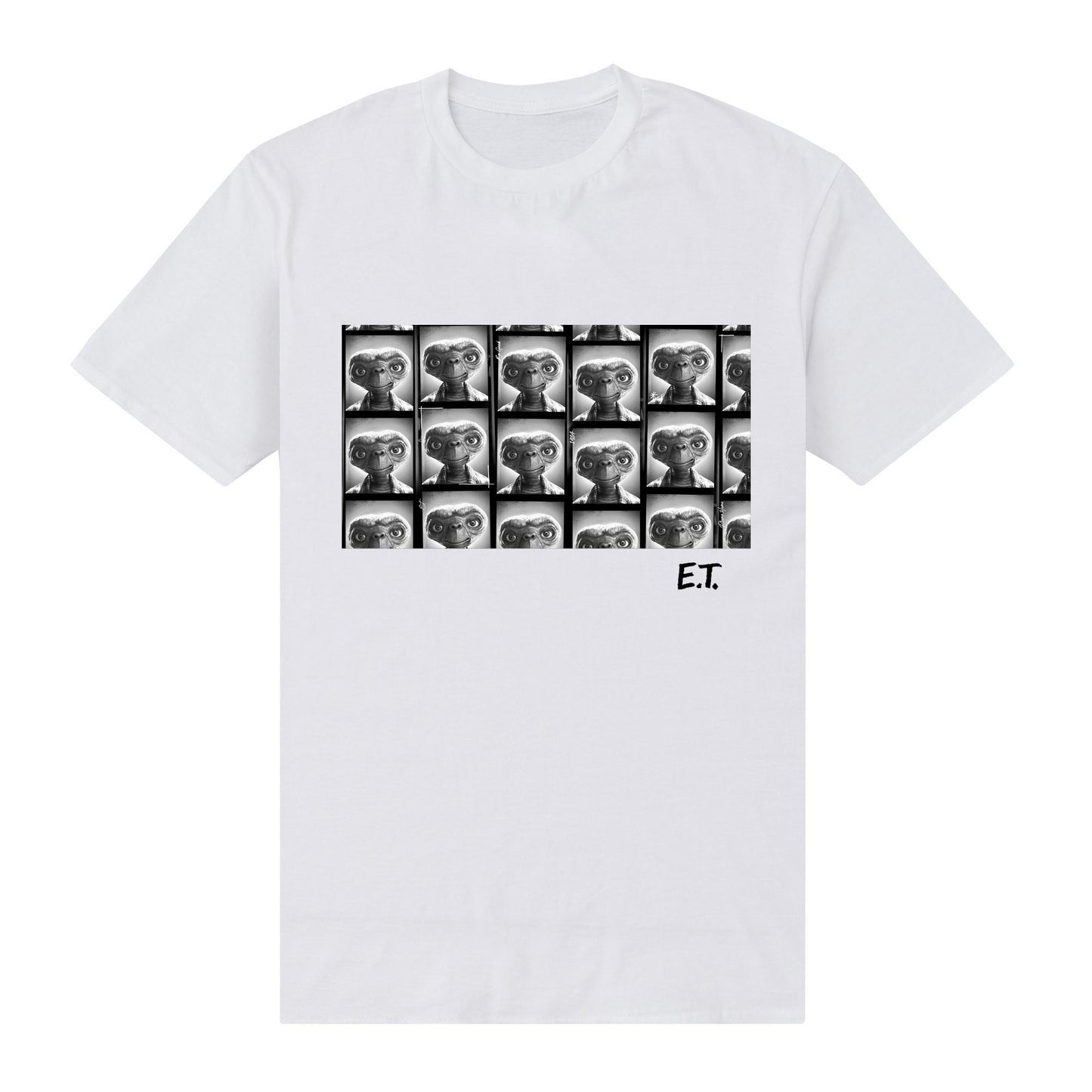 White - Front - E.T. the Extra-Terrestrial Unisex Adult For Reel T-Shirt