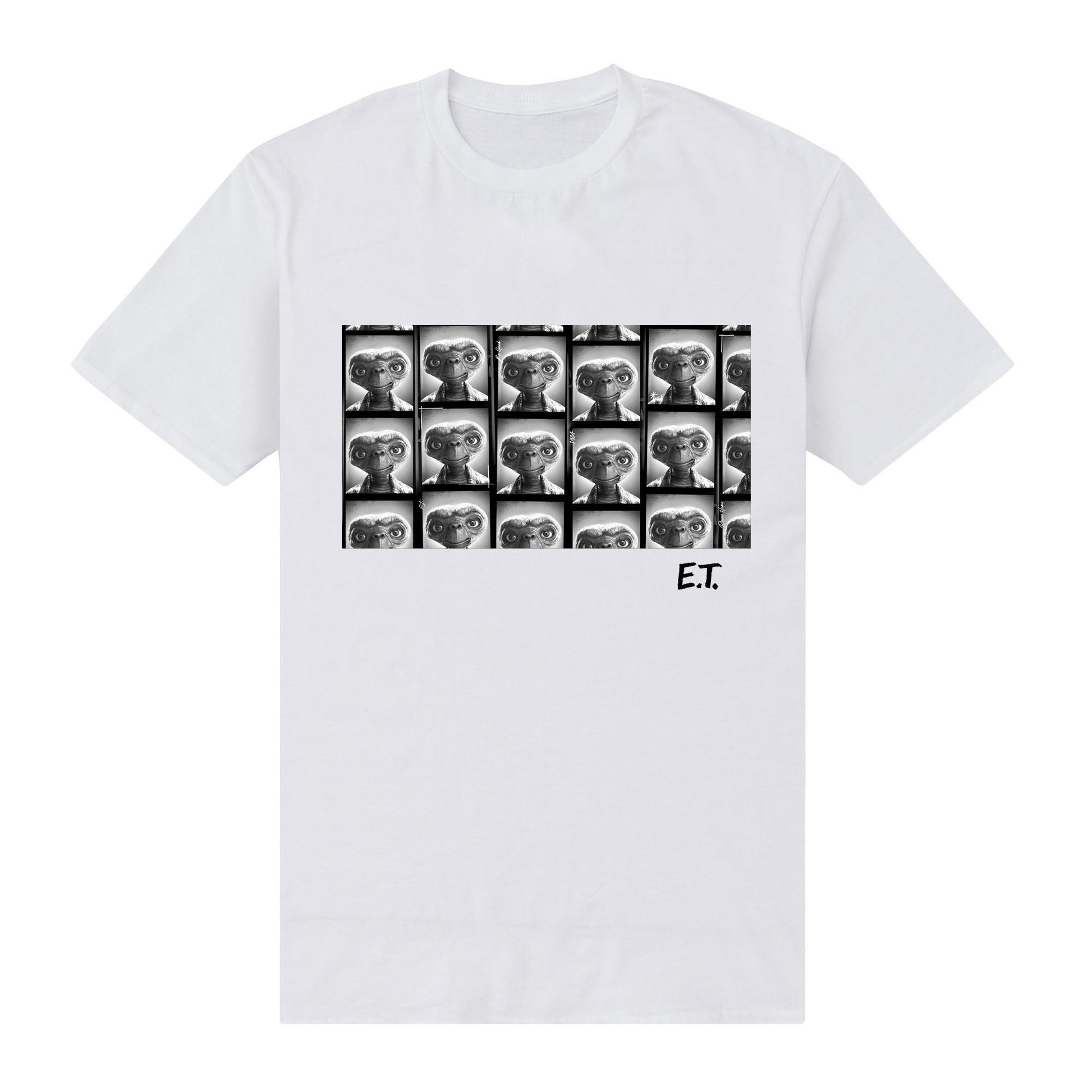 White - Front - E.T. the Extra-Terrestrial Unisex Adult For Reel T-Shirt