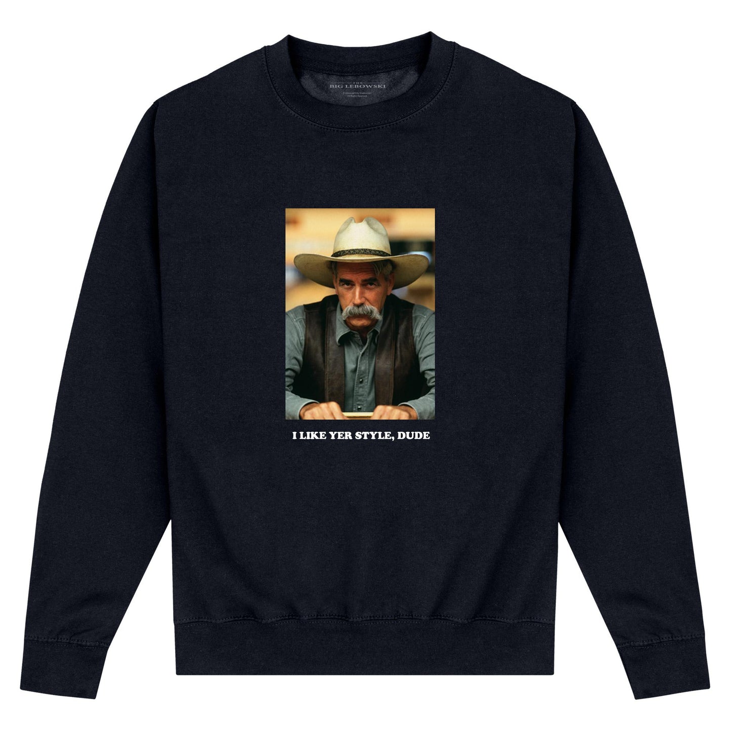 Black - Front - The Big Lebowski Unisex Adult The Stranger Sweatshirt