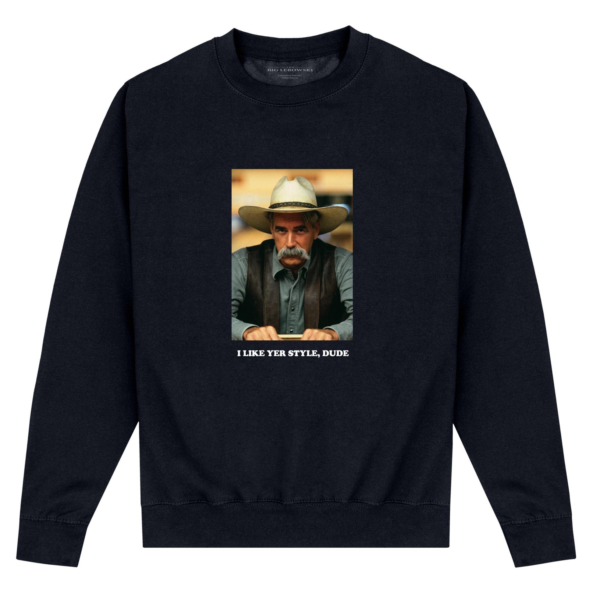 Black - Front - The Big Lebowski Unisex Adult The Stranger Sweatshirt