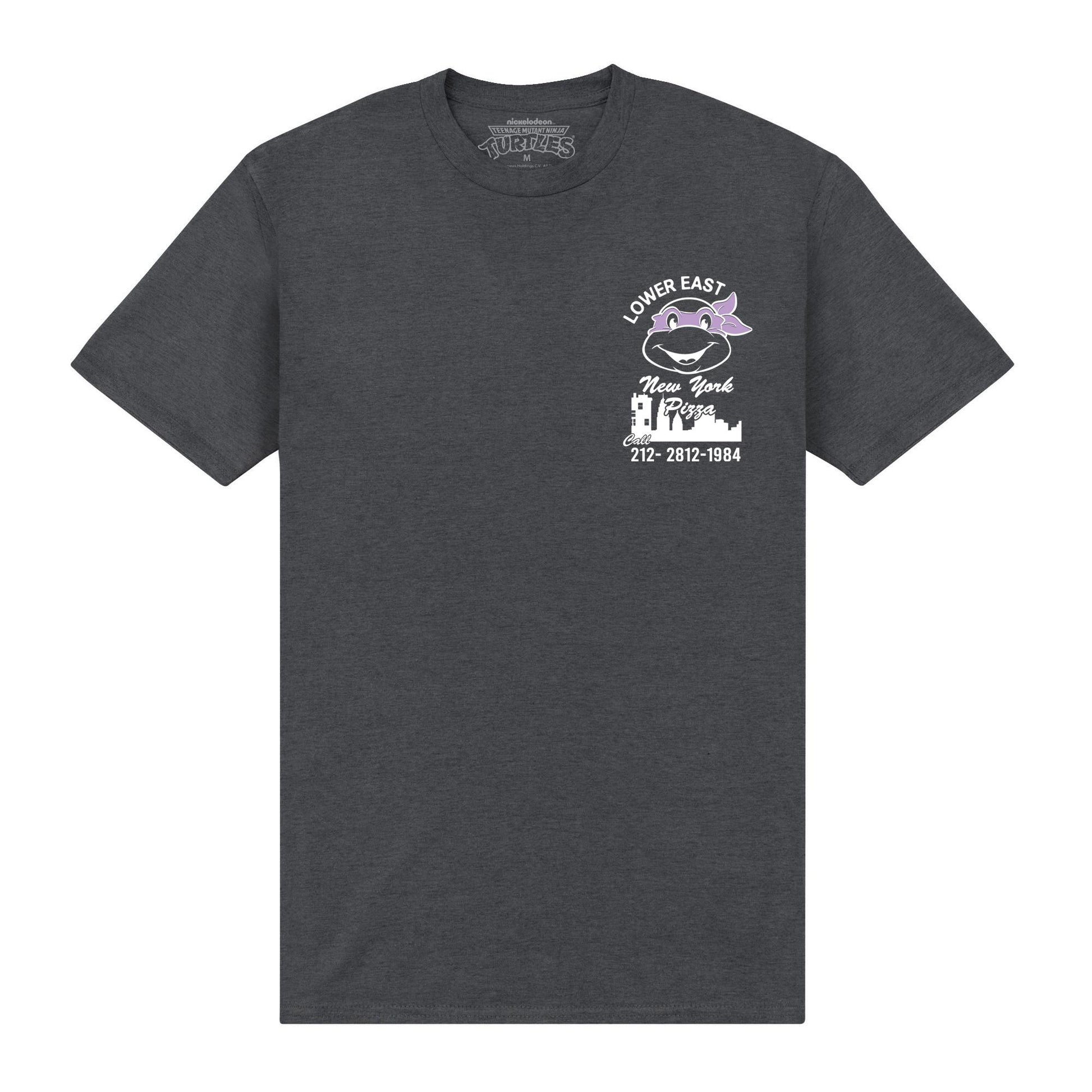 Dark Heather - Front - TMNT Unisex Adult 5 Star Vintage T-Shirt