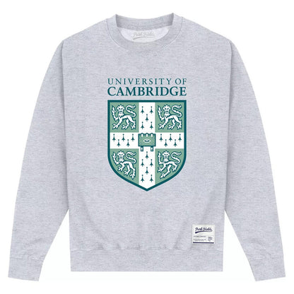 Heather Grey - Front - Park Fields Cambridge University Unisex Adult Shield Sweatshirt