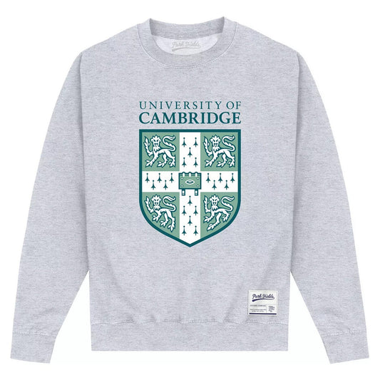 Heather Grey - Front - Park Fields Cambridge University Unisex Adult Shield Sweatshirt