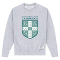 Heather Grey - Front - Park Fields Cambridge University Unisex Adult Shield Sweatshirt