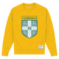 Gold - Front - Cambridge University Unisex Adult Shield Sweatshirt