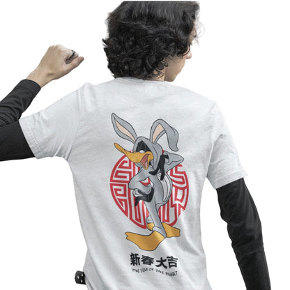 White - Lifestyle - Looney Tunes Unisex Adult YOTR Daffy Duck T-Shirt