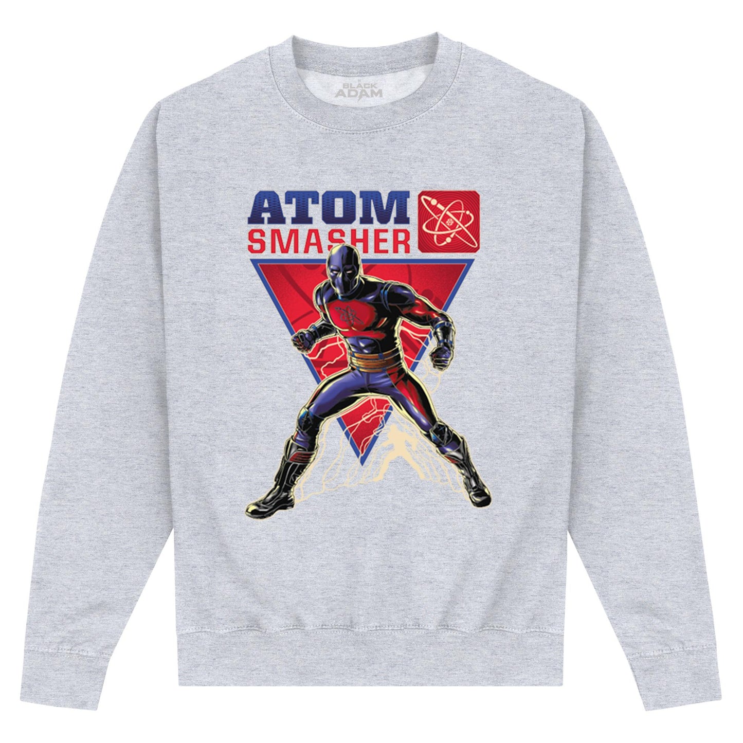 Heather Grey - Front - Black Adam Unisex Adult Atom Smasher Sweatshirt