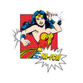 White - Side - Wonder Woman Unisex Adult Ka-Pow Sweatshirt