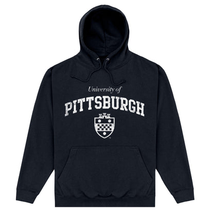 Black - Front - University Of Pittsburgh Unisex Adult Printed Hoodie