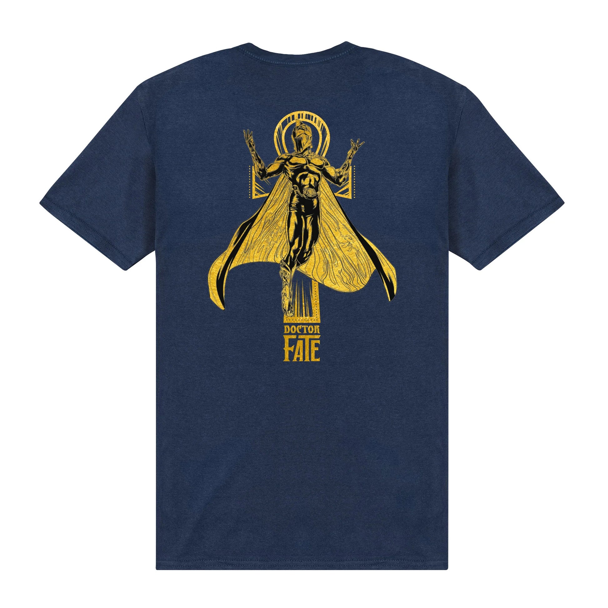 Navy - Back - Black Adam Unisex Adult Dr. Fate T-Shirt