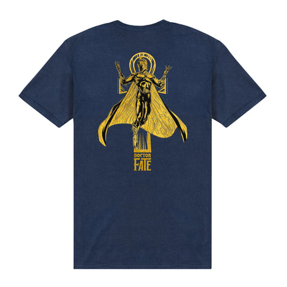 Navy - Back - Black Adam Unisex Adult Dr. Fate T-Shirt