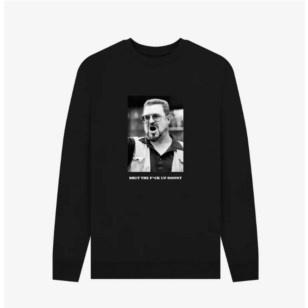 Black - Front - The Big Lebowski Unisex Adult Walter Sobchak Long-Sleeved T-Shirt