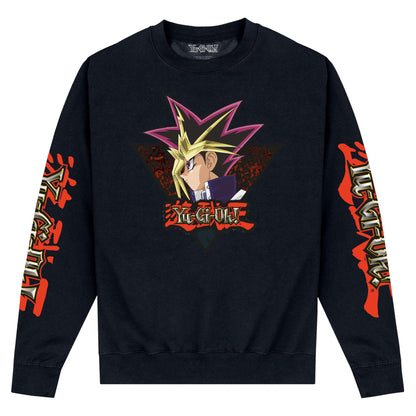 Black - Front - Yu-Gi-Oh! Unisex Adult Portrait Sweatshirt