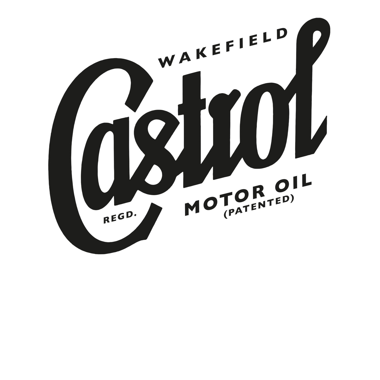 Heather Grey - Side - Castrol Unisex Adult Registered Script Sweatshirt