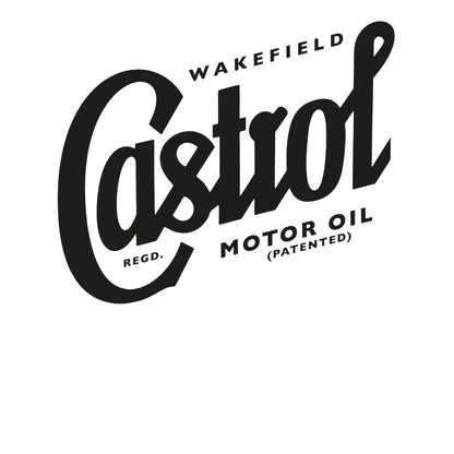 Heather Grey - Side - Castrol Unisex Adult Registered Script Sweatshirt