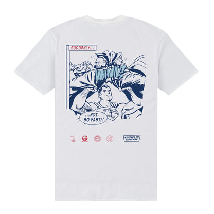 White - Back - Superman Unisex Adult WHAM T-Shirt