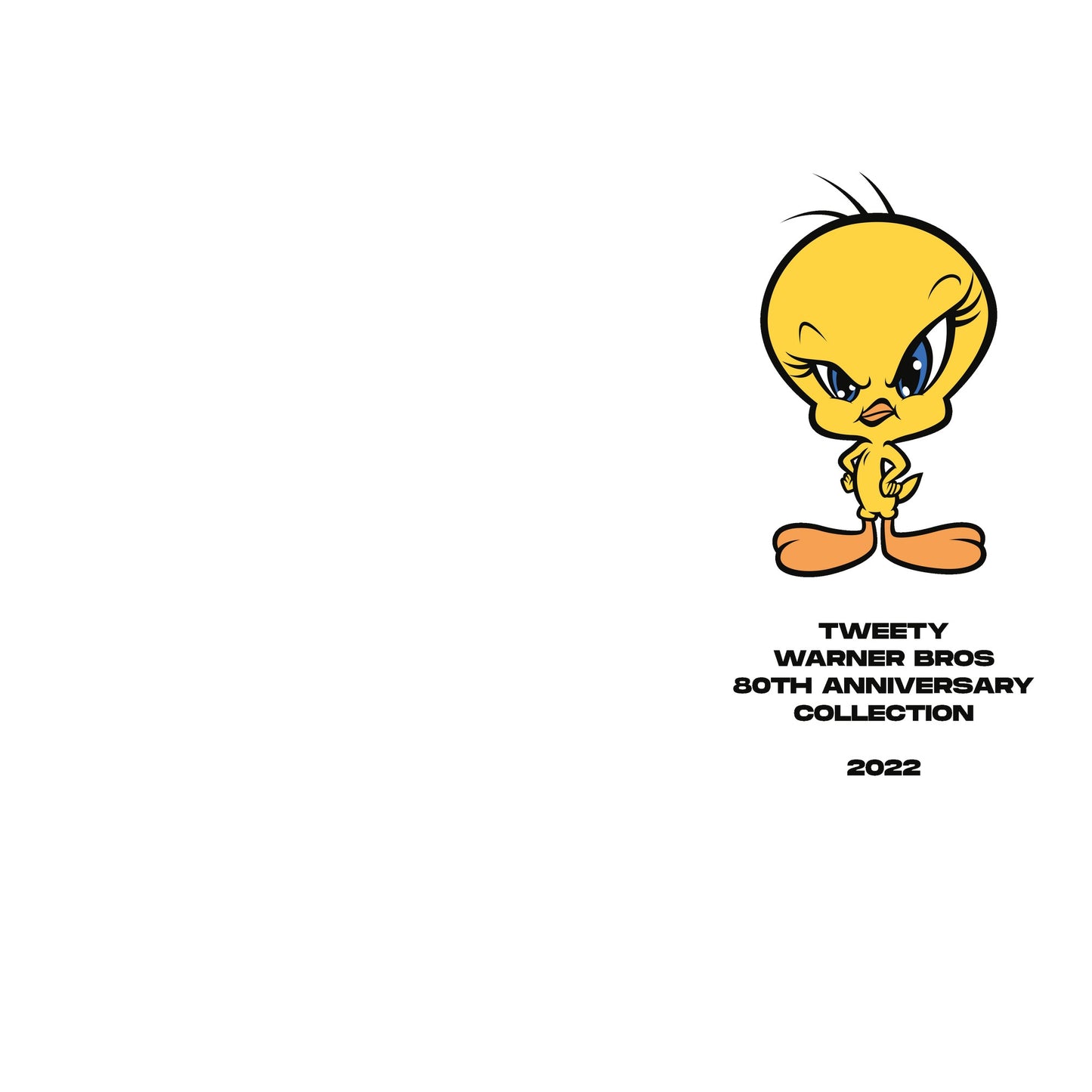 Heather Grey - Side - Tweety Unisex Adult 80th Anniversary Hoodie