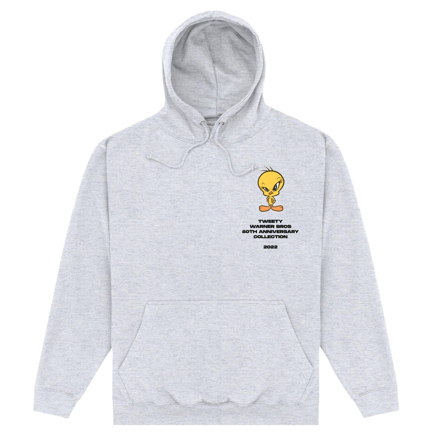 Heather Grey - Front - Tweety Unisex Adult 80th Anniversary Hoodie