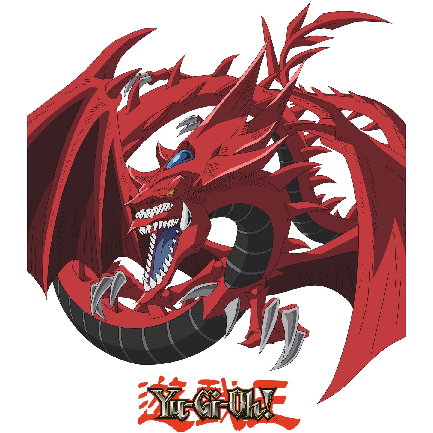 Black - Side - Yu-Gi-Oh! Unisex Adult Slifer the Sky Dragon T-Shirt