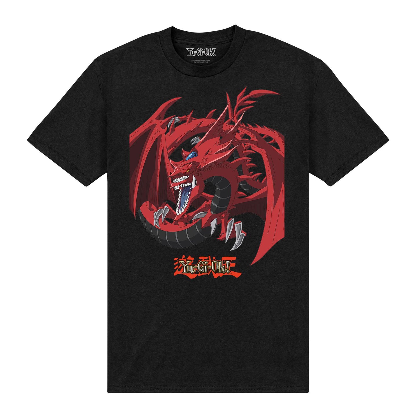 Black - Front - Yu-Gi-Oh! Unisex Adult Slifer the Sky Dragon T-Shirt
