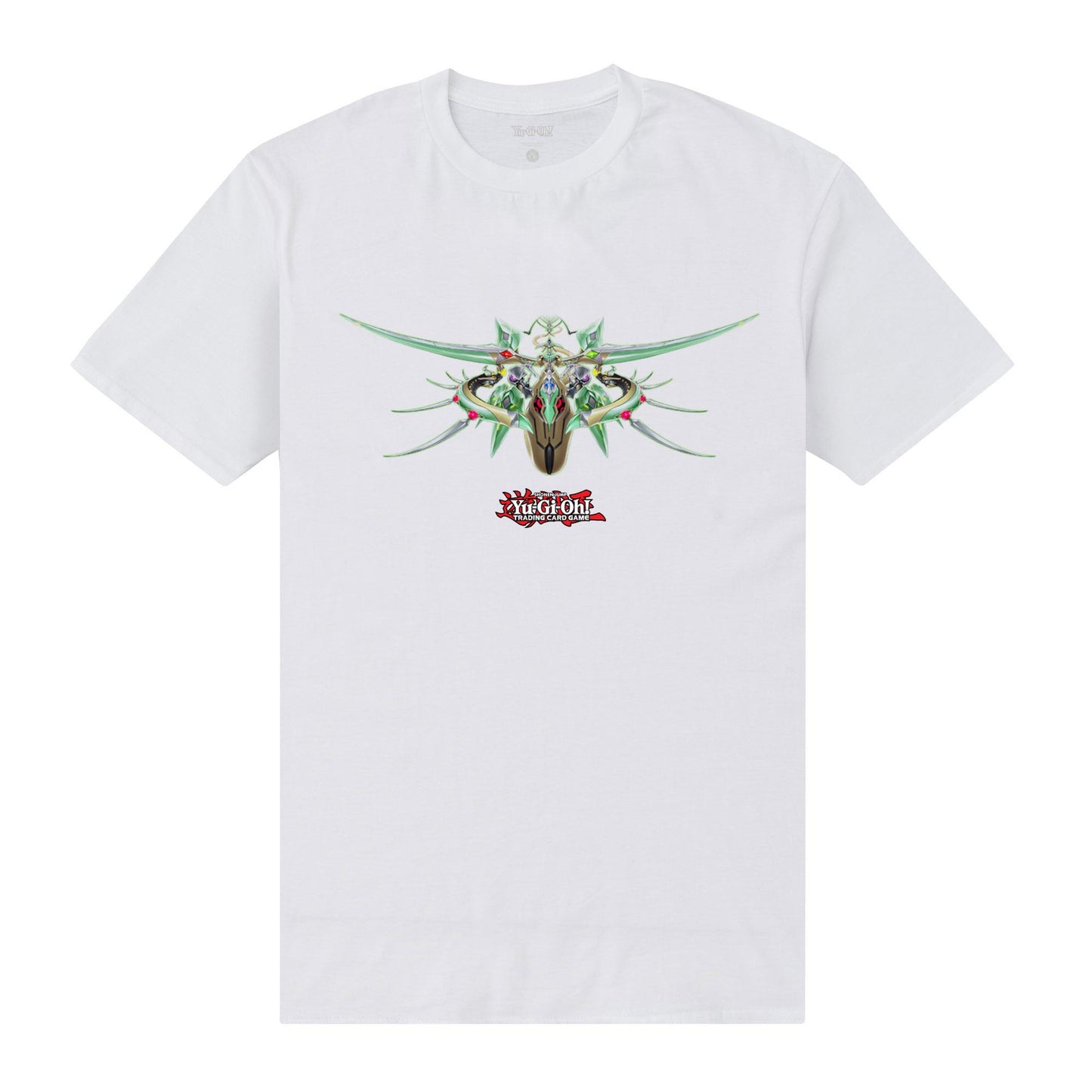 White - Front - Yu-Gi-Oh! Unisex Adult Supreme Celestial King Odd-Eyes Arc Ray Dragon T-Shirt