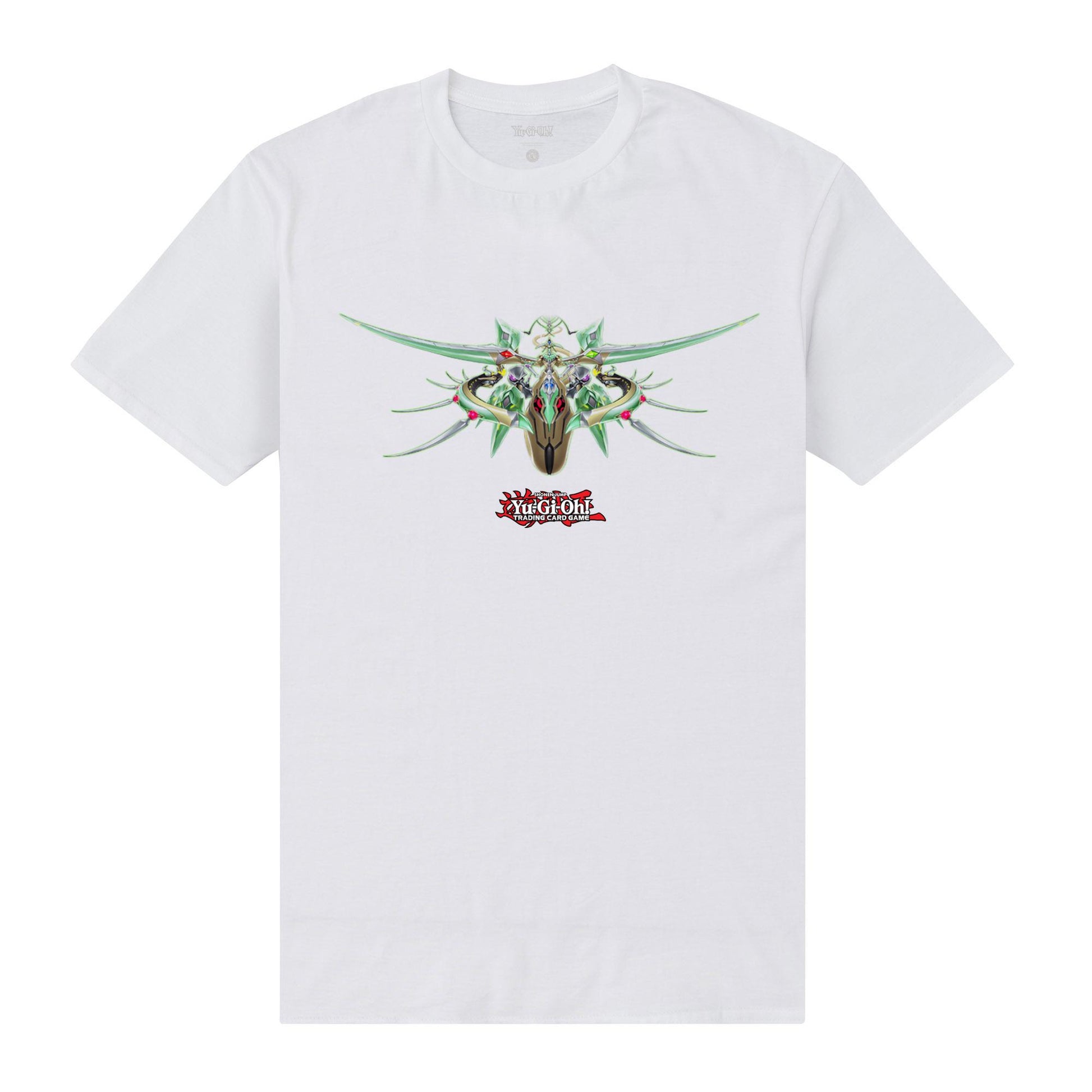 White - Front - Yu-Gi-Oh! Unisex Adult Supreme Celestial King Odd-Eyes Arc Ray Dragon T-Shirt