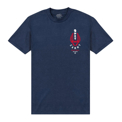 Navy Blue - Front - Street Fighter Unisex Adult Killer Bee Cammy T-Shirt