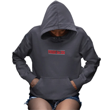Washed Black - Side - Friday 13th Unisex Adult Acid Wash Hoodie