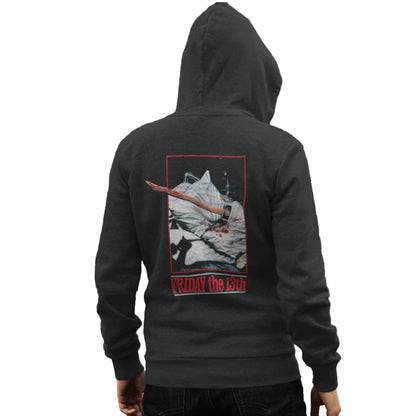 Washed Black - Lifestyle - Friday 13th Unisex Adult Acid Wash Hoodie