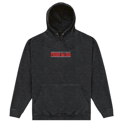 Washed Black - Front - Friday 13th Unisex Adult Acid Wash Hoodie