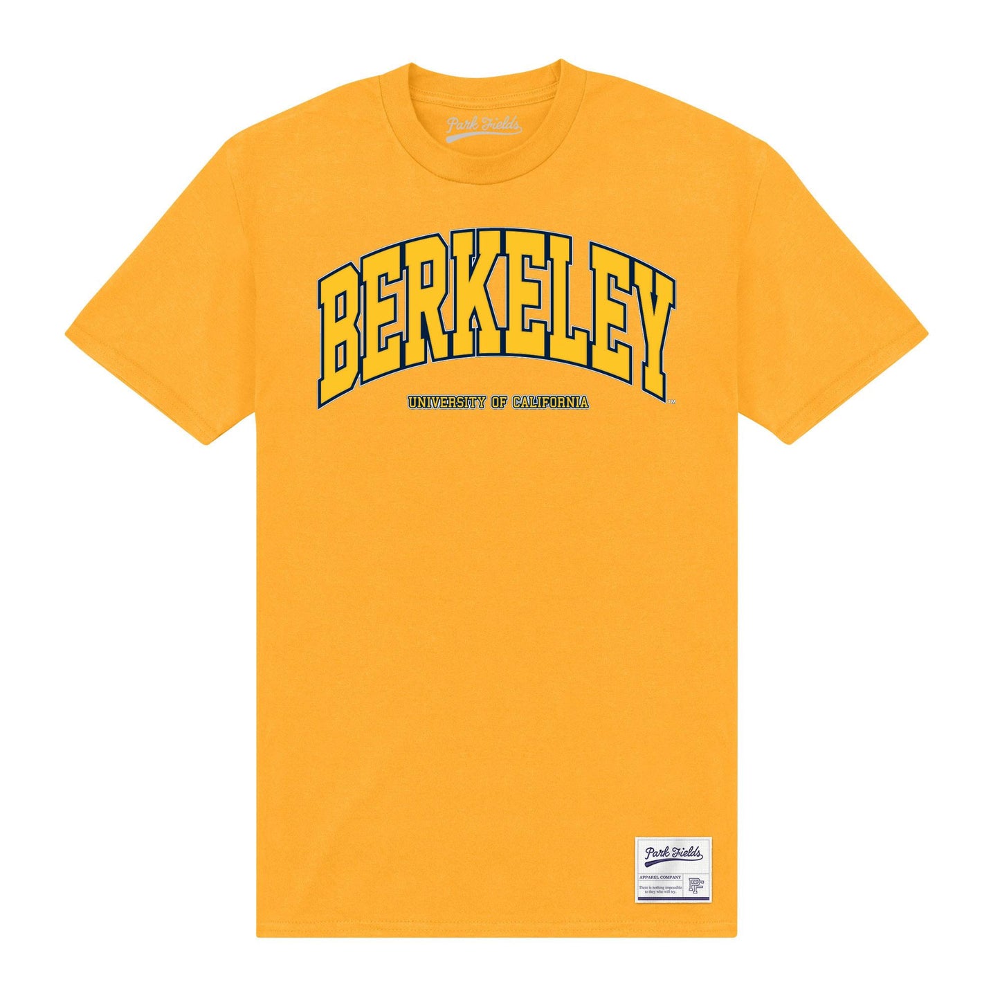 Gold - Front - UC Berkeley Unisex Adult T-Shirt