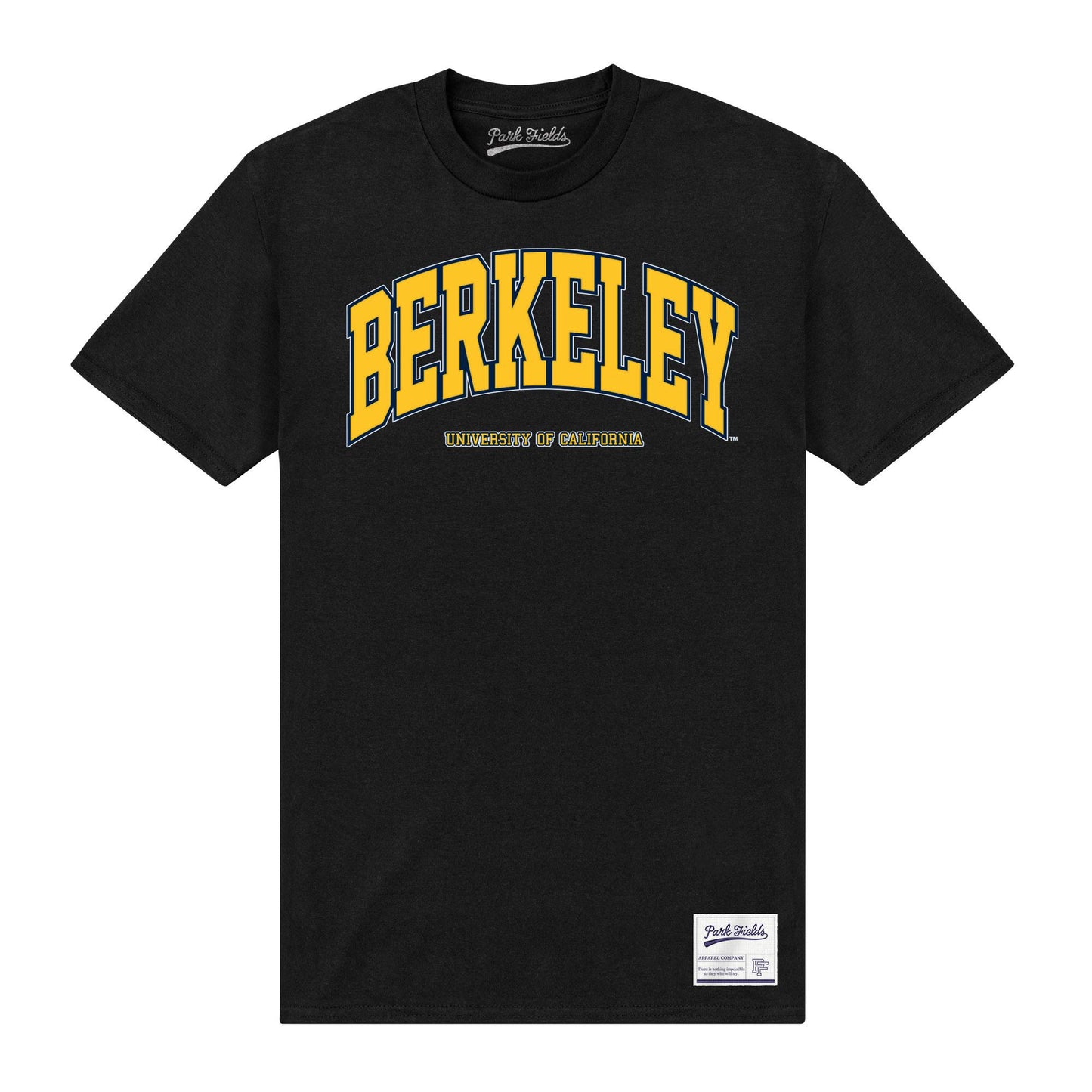 Black - Front - UC Berkeley Unisex Adult T-Shirt