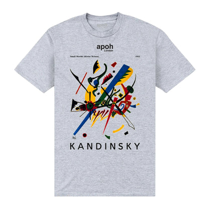 Heather Grey - Front - Apoh Unisex Adult Small Worlds Kandinsky T-Shirt
