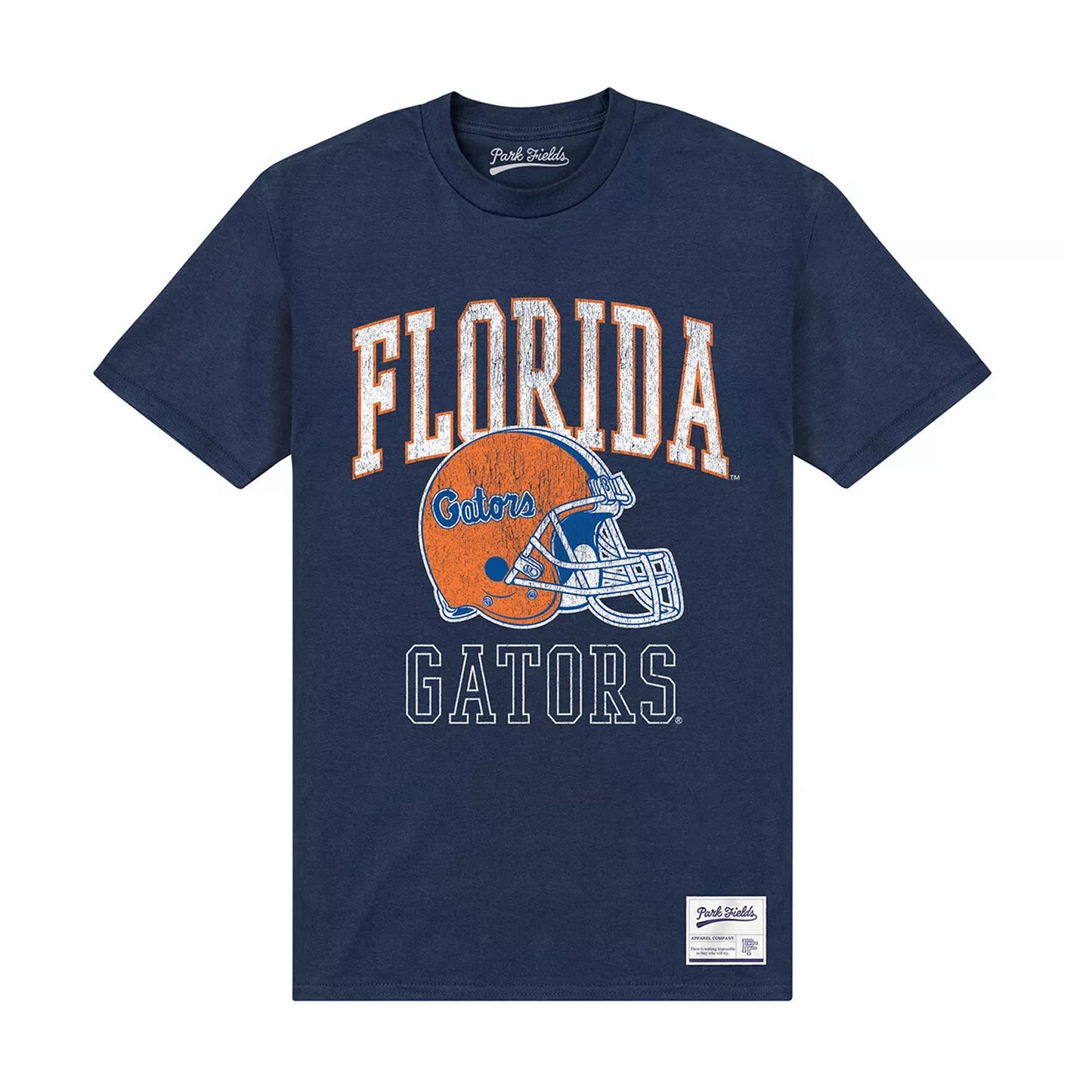 Navy Blue - Front - University Of Florida Unisex Adult Football T-Shirt