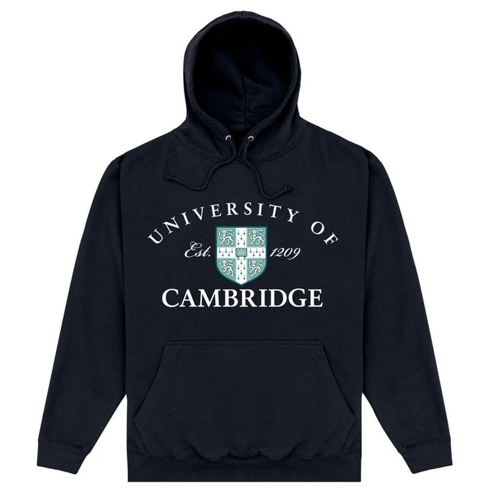 Black - Front - University Of Cambridge Unisex Adult Est 1209 Hoodie