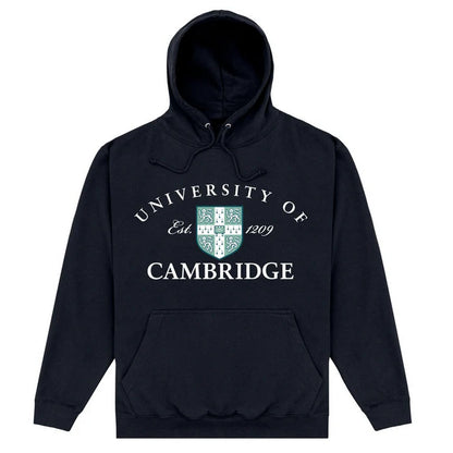 Black - Front - University Of Cambridge Unisex Adult Est 1209 Hoodie