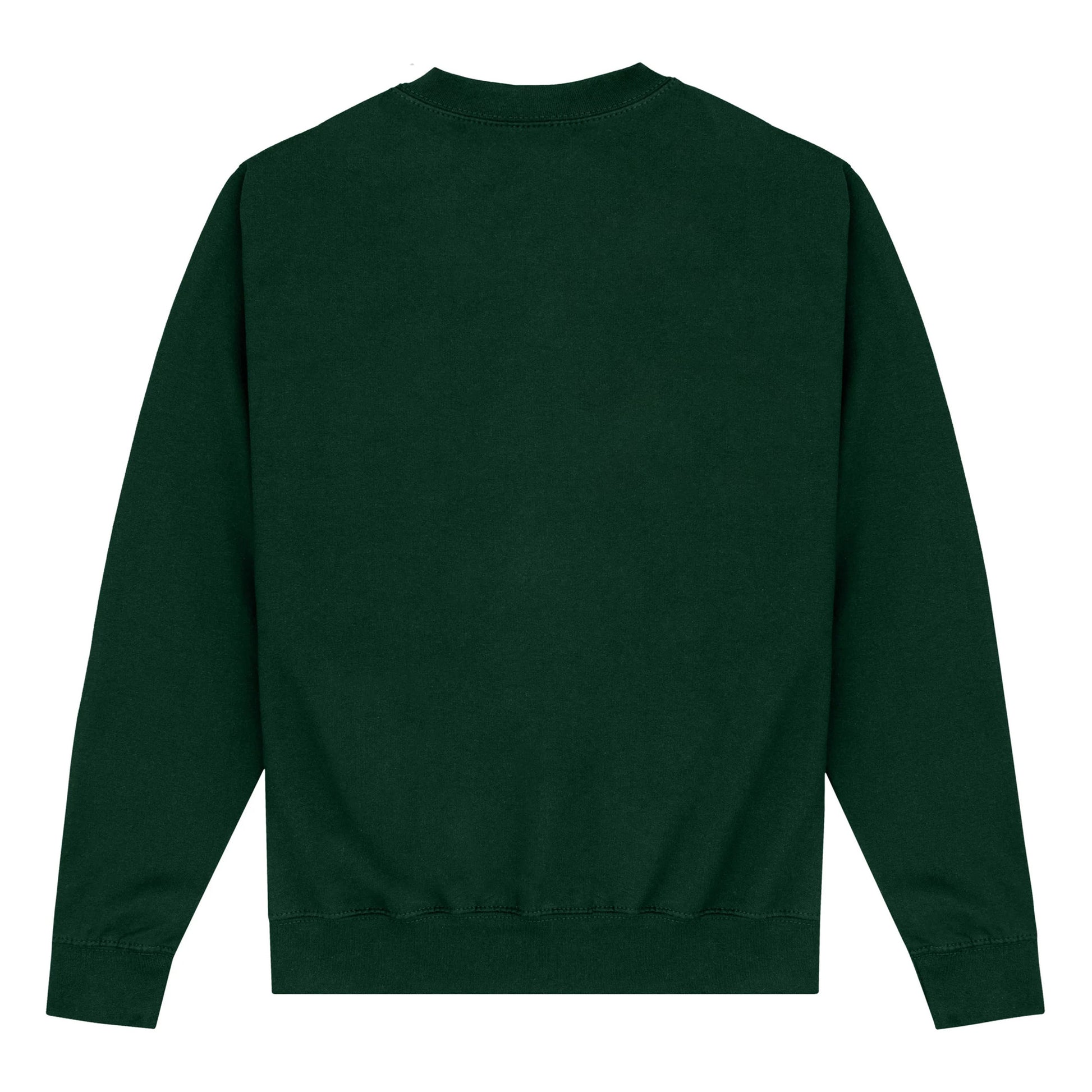 Forest Green - Back - Brown University Unisex Adult Emblem Sweatshirt