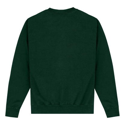 Forest Green - Back - Brown University Unisex Adult Emblem Sweatshirt