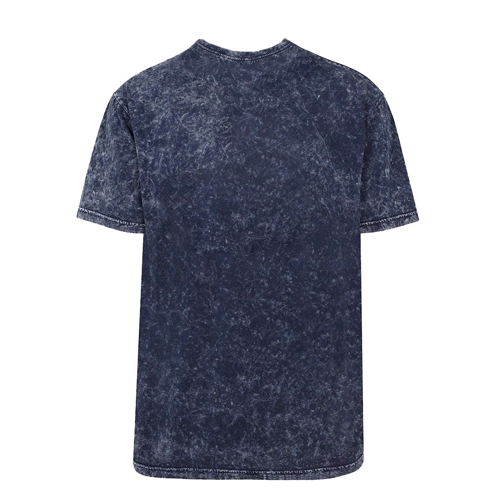 Navy - Back - Black Adam Unisex Adult Atom Smasher Acid Wash T-Shirt