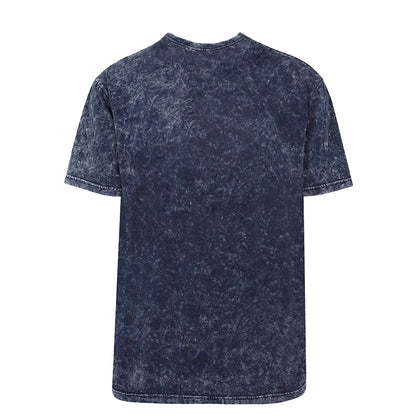 Navy - Back - Black Adam Unisex Adult Atom Smasher Acid Wash T-Shirt