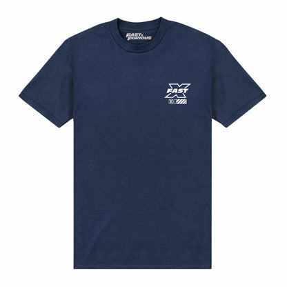 Navy Blue - Front - Fast X Unisex Adult Different Strokes T-Shirt