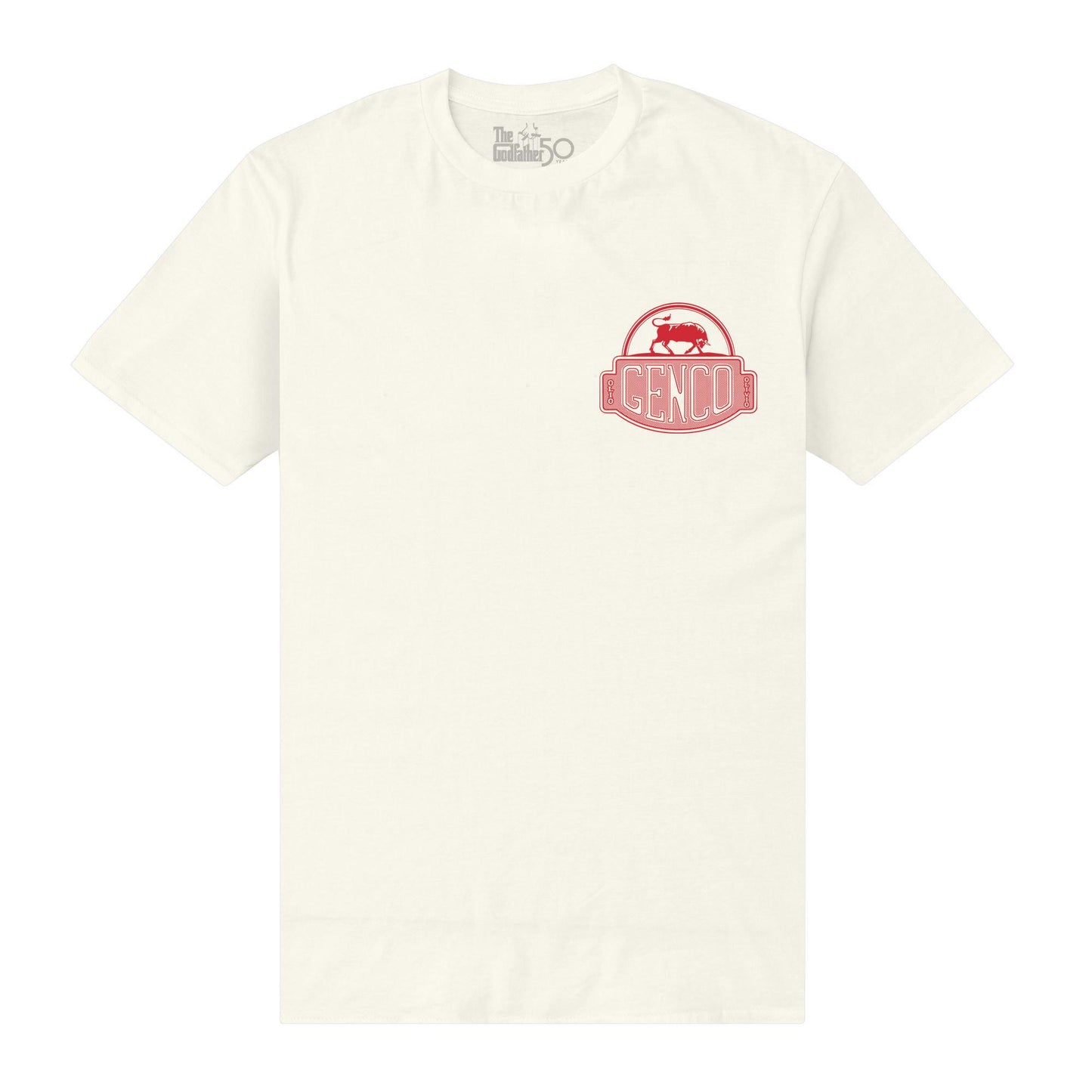 White - Front - The Godfather Unisex Adult Genco Olive Oil Oversized T-Shirt