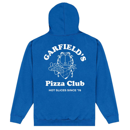 Royal Blue - Back - Garfield Unisex Adult 45 Pizza Club Hoodie