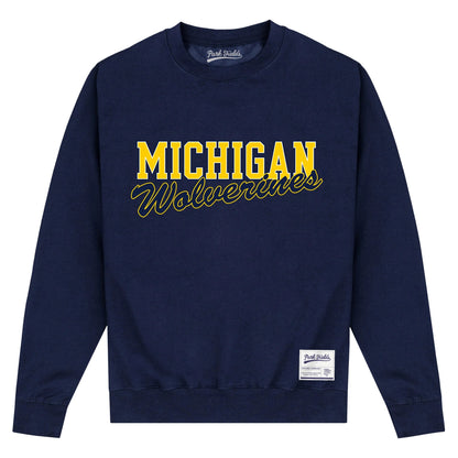 Navy Blue - Front - Michigan Wolverines Unisex Adult Sweatshirt