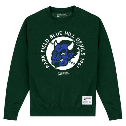 Forest Green - Front - Blue Devils Unisex Adult Sweatshirt