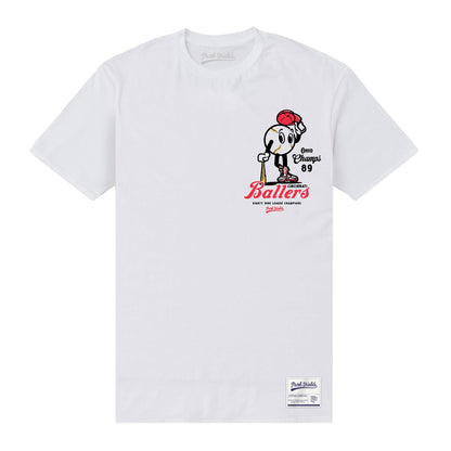 White - Front - Park Fields Unisex Adult Ballers T-Shirt