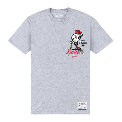 Heather Grey - Front - Park Fields Unisex Adult Ballers T-Shirt