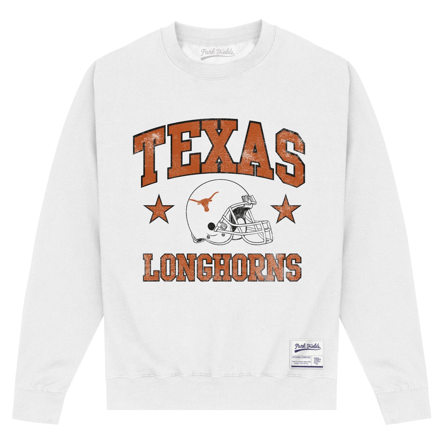 White - Front - Texas University Unisex Adult Sweatshirt