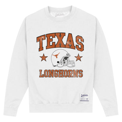 White - Front - Texas University Unisex Adult Sweatshirt
