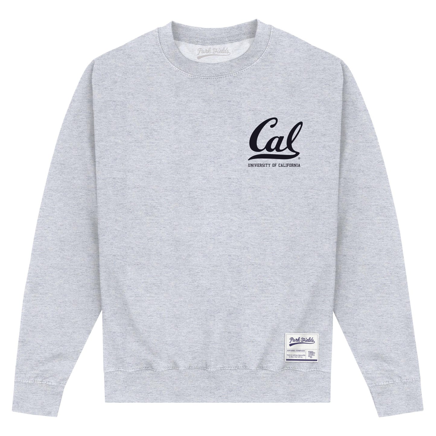 Heather Grey - Front - UC Berkeley Unisex Adult Cal Sweatshirt
